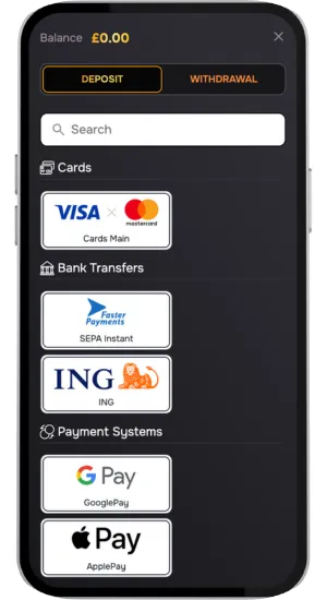 Make a deposit.